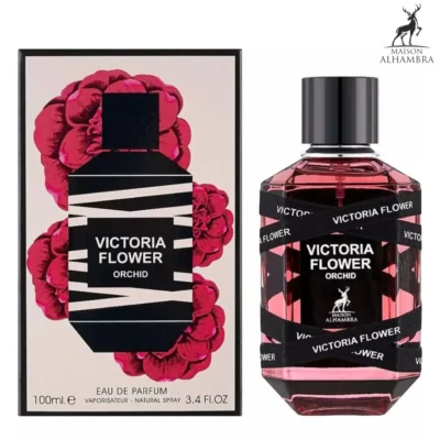 Maison Alhambra Victoria Flower Orchid Perfume for Women in EDP spray bottle with floral notes and elegant packaging