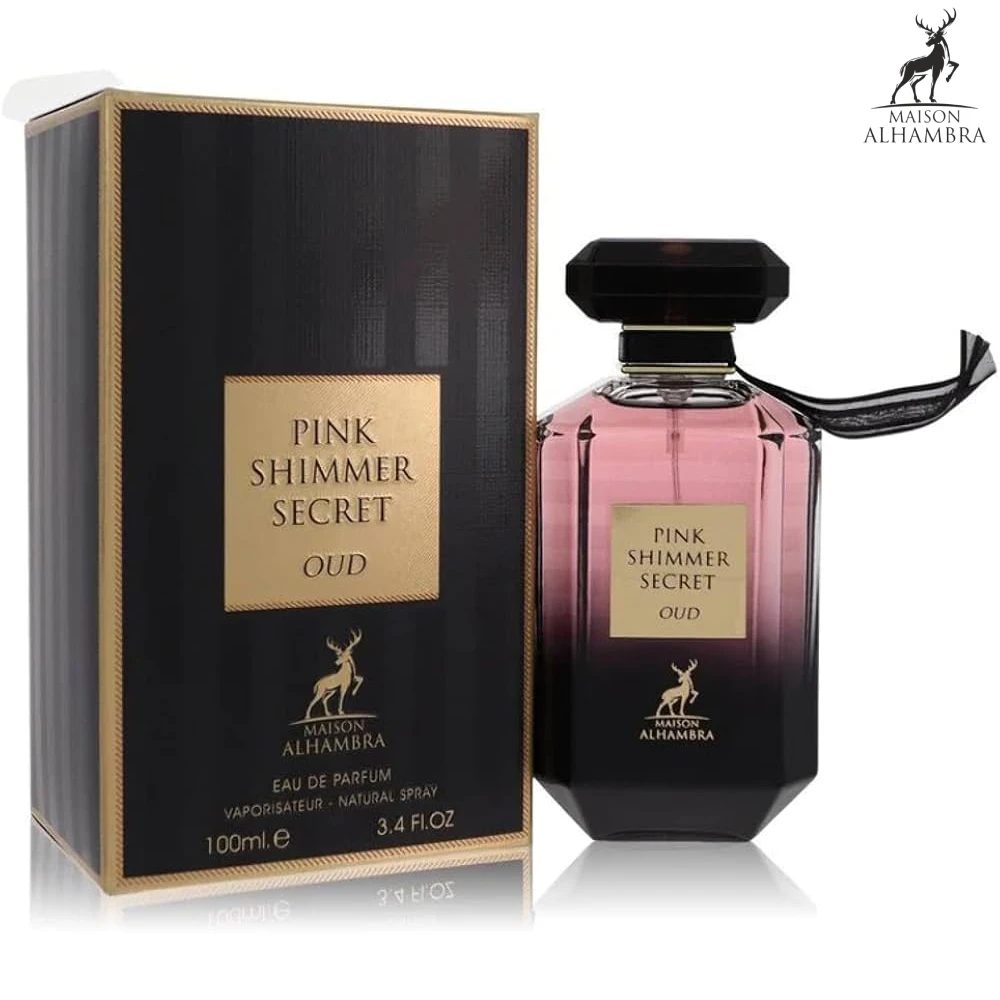 Maison Alhambra Pink Shimmer Secret Oud Perfume for Women – EDP – 100 ml