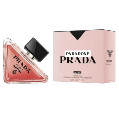 Prada Paradoxe Perfume for Women EDP in a 3.0 fl oz bottle with elegant floral notes and gold accents