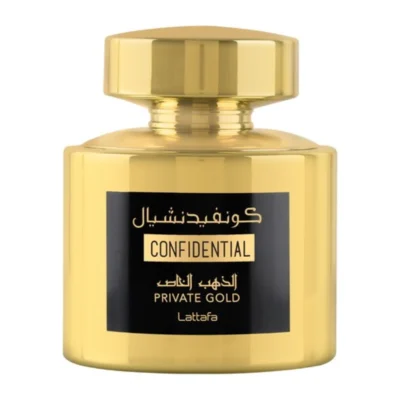 Lattafa Confidential Private Gold Perfume for Men and Women – EDP