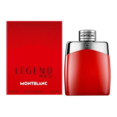 Montblanc Legend Red Perfume for Men EDP 100 ml in red and black bottle with silver accents