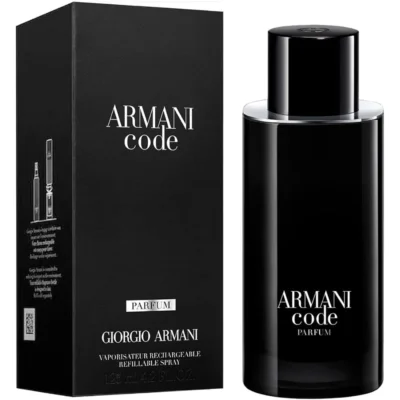 Giorgio Armani Armani Code Perfume for Men Parfum 125 ml bottle with gold accents