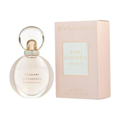 BVLGARI Rose Goldea Blossom Delight Perfume for Women EDP 75 ml bottle on display