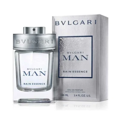 Bvlgari Man Rain Essence Perfume for Men EDP 100ml in clear glass bottle with black cap