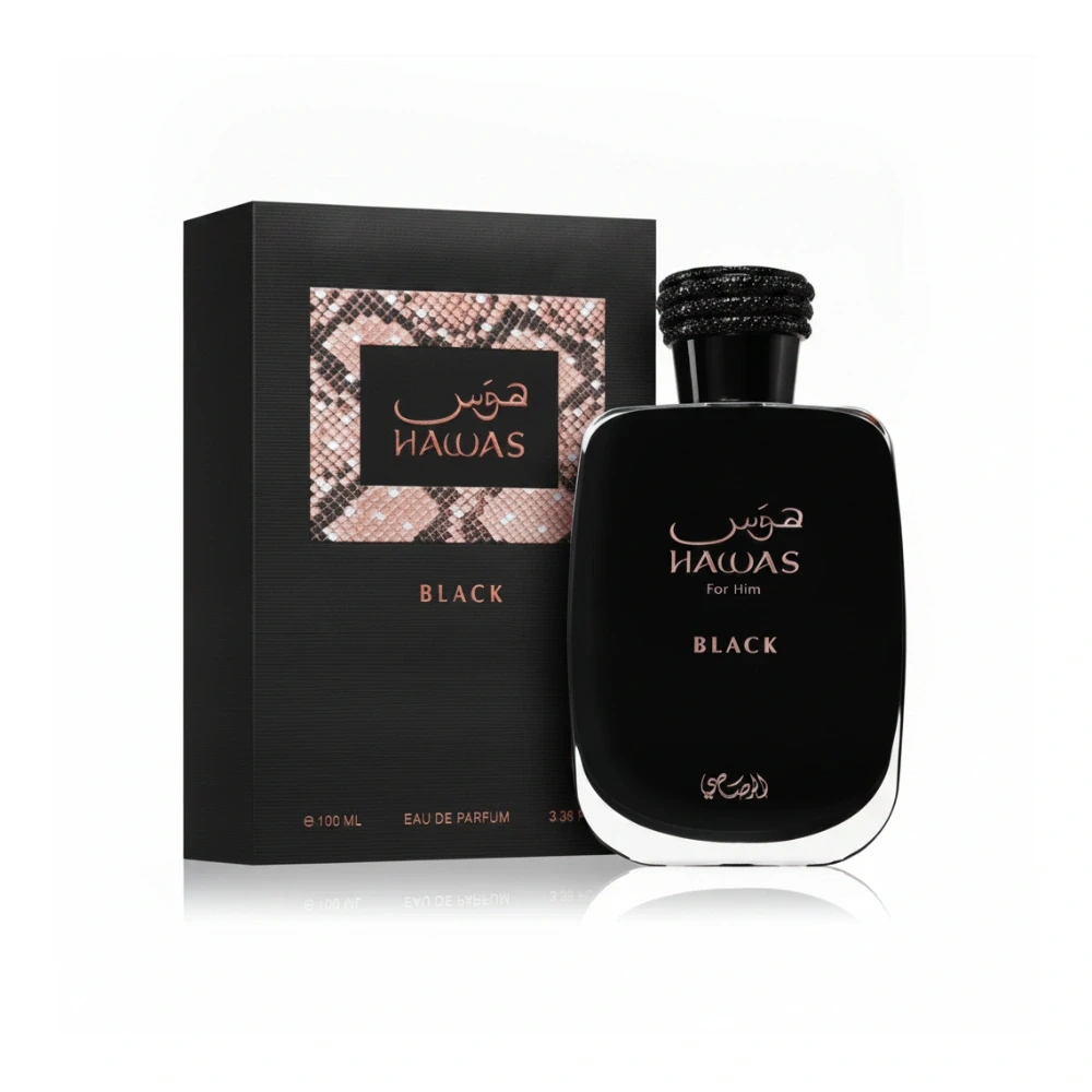 Rasasi Hawas Black Perfume for Men – EDP – 100 ml